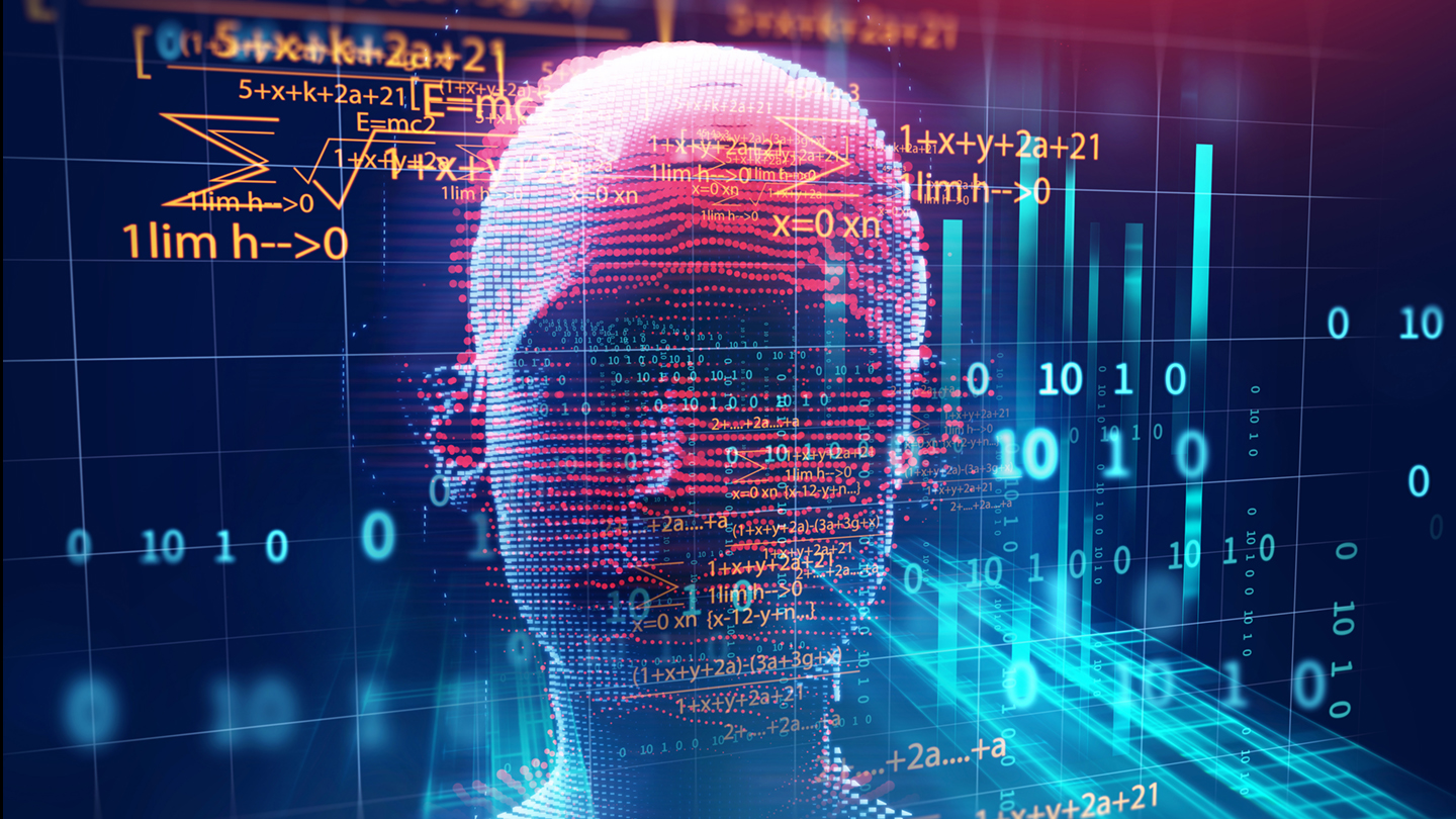 Computer science abstract background